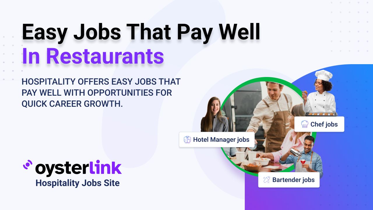 A smiling restaurant server